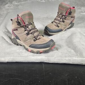 Bearpaw Womens Waterproof Hiking Boots Brown Pink Trail Outdoor Size 7